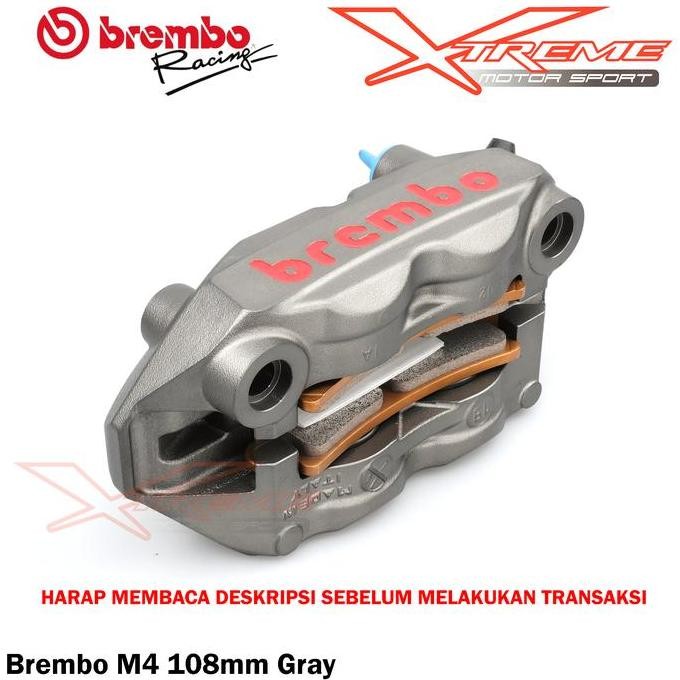 Kaliper Brembo Radial Monoblock M4 108 mm Sebelah Kiri Only Original Brembo Italy