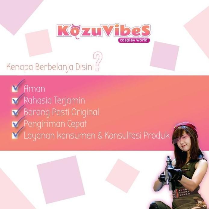 BARU  Kozuvibes Hairband Cosplay Bunny Hat Wedding Veil Bando Kelinci JWest