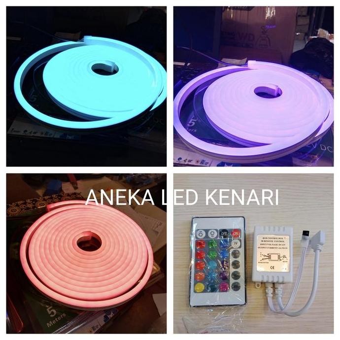 Lampu Neon Flex 12V Led Strip Selang Flexible Neonflex RGB Warna Warni