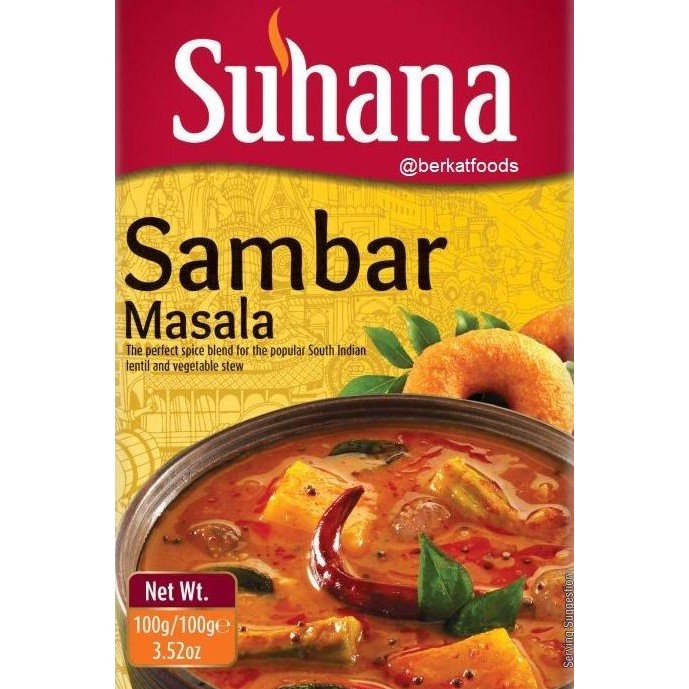 

~^~^~^] Sambar Masala Suhana / Bumbu Serbuk Kari Dhal Daal Sambhar / Indian Lentil Curry Powder