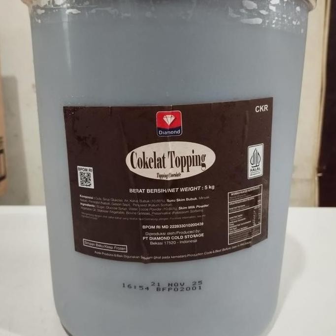 

Topping Syrup Coklat Diamond 5kg Termurah
