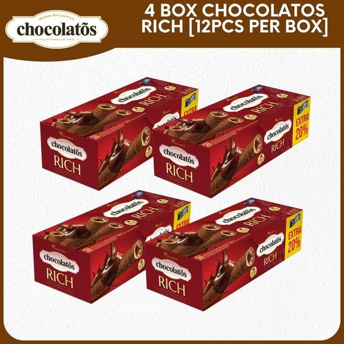 

Chocolatos Rich 4 Box - Coklat Luar dan Dalam Lezat Termurah