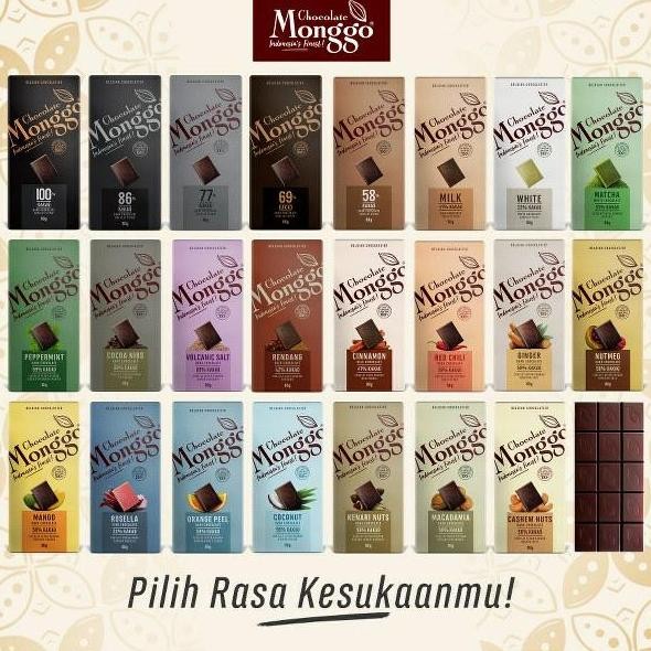 

Dark Cokelat 58% Cocoa Chocolate Monggo 80g Cemilan Sehat Termurah