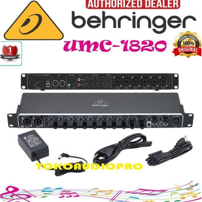 Behringer Umc1820 Umc-1820 Umc 1820 Soundcard Berkualitas