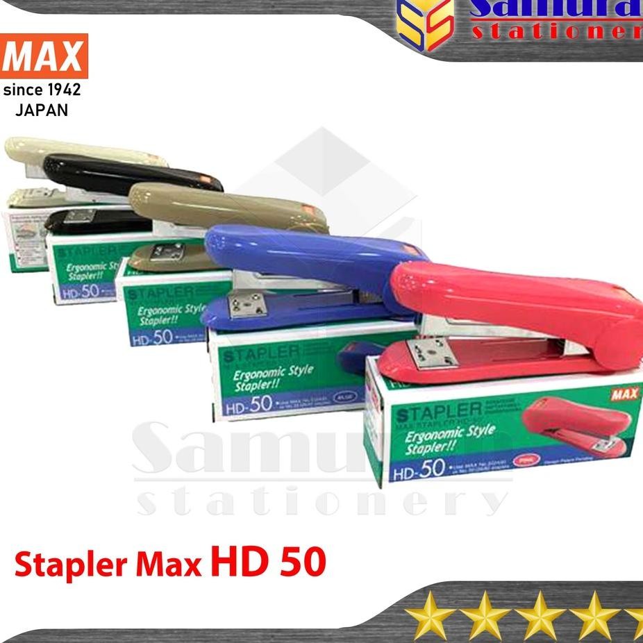 

Stapler Max Hd 50 Mesin Staples Tangan Hd50 Alat Strapler Hecter Kertas Hd50 Besar Isi No 3