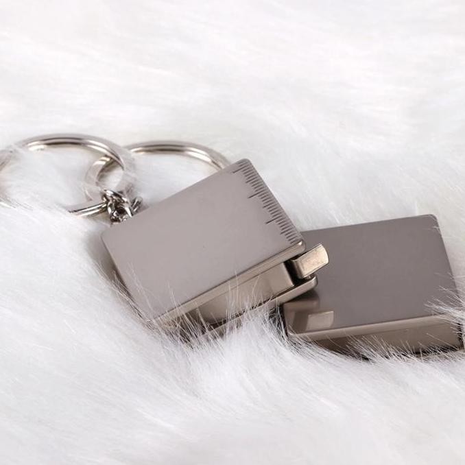 

Gantungan Kunci Meteran Mini Ruler Stainless Steel 80Cm Keychain