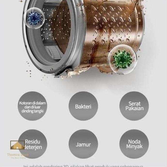 Mesin cuci otomatis, mesin cuci rumahan 8.5kg, cuci dan bilas terintegrasi, kapasitas besar. Ember m