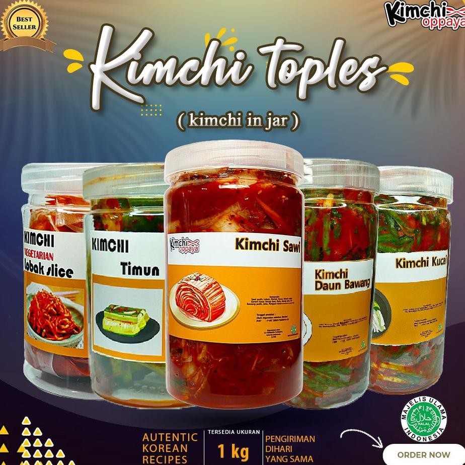 

Kimchi In Jar 1 Kg Kimchi Korea Halal
