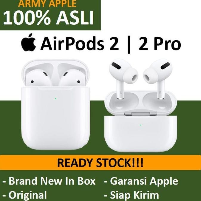 Apple Airpods 2 Airpod Pro 2019 With Wireless Case 2022 Original Air Pod Air Pods Terlaris