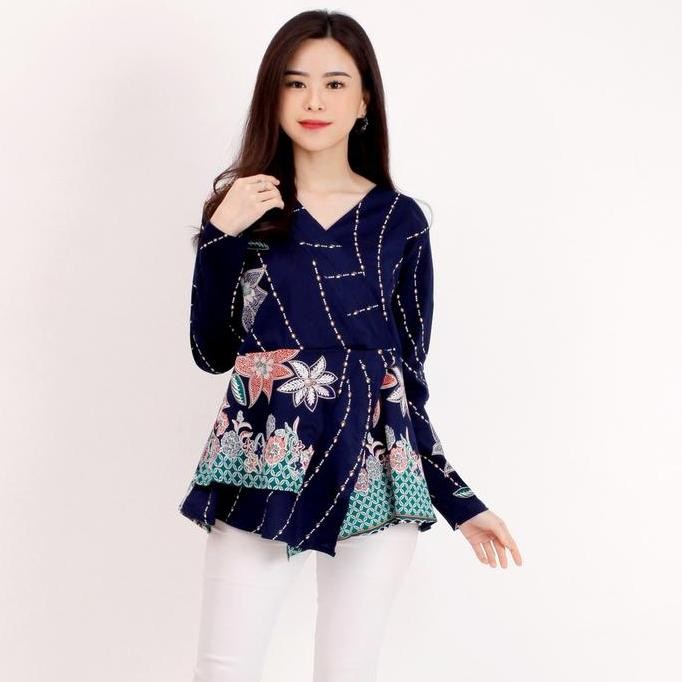 atasan batik wanita lengan panjang