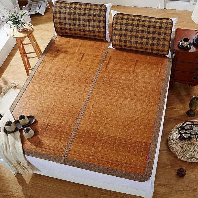 TIKAR BAMBU LIPAT / TIKAR LANTAI BAMBU / KARPET UK. 180X200cm import