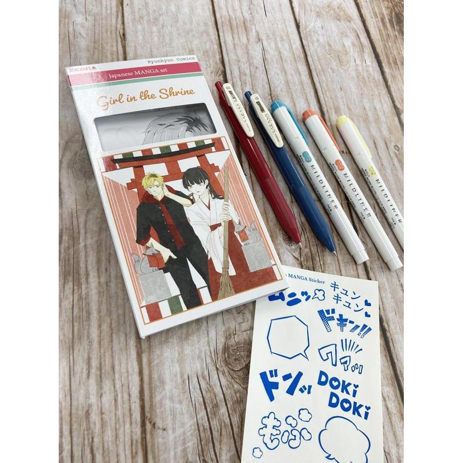 

tersedia pulpen zebra sarasa gel ink manga series warna mildliner blue