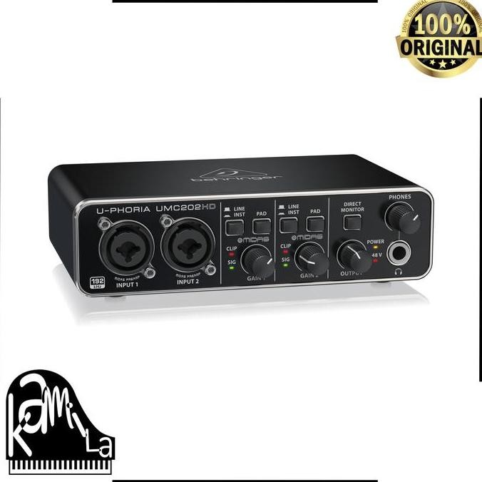 Soundcard Sound Card Behringer Umc202Hd Umc 202Hd Umc 202 Hd Berkualitas