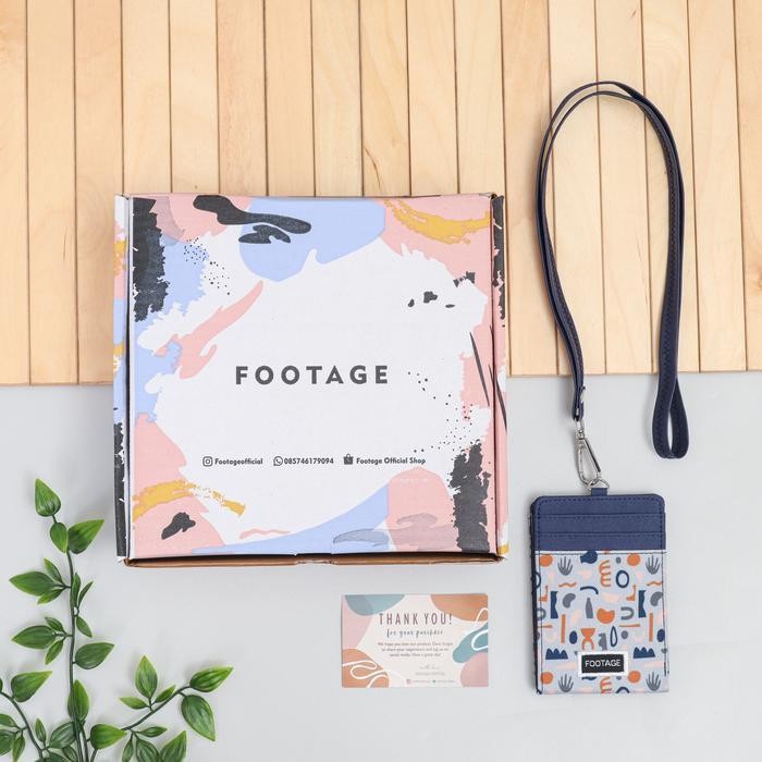 

Id Card Holder Hanging Wallet Name Tag Lanyard Dompet Kartu Kalung Gantung Leher Wanita Pria Motif