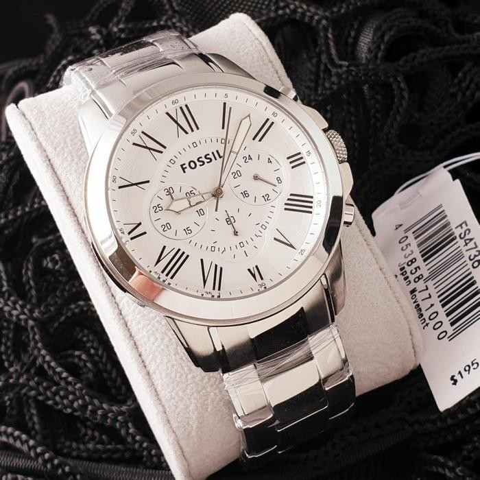 Jam Pria Fossil Fs 4736 & Fs4736 Stainless Original 4.5Cm