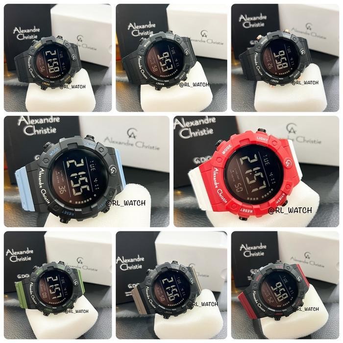 Jam Pria Alexandre Christie Ac9388 Digital Watches