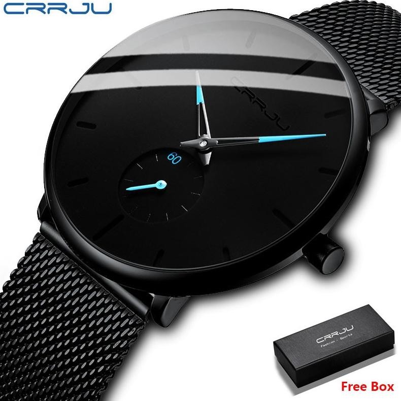 (Terbaru) CRRJU JAM TANGAN PRIA ANALOG / JAM TANGAN PRIA MURAH / JAM TANGAN PRIA / JAM TANGAN PRIA A