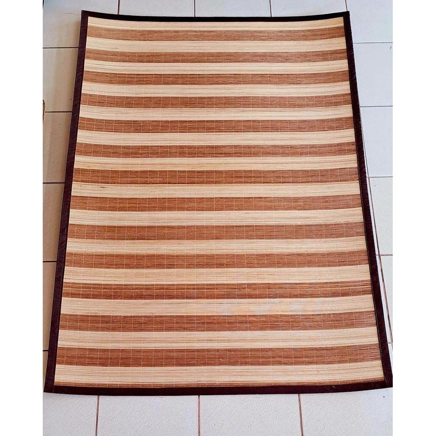 200cm x 300cm Tikar Core Rotan Motif - Tikar Karpet Rotan Core Belang