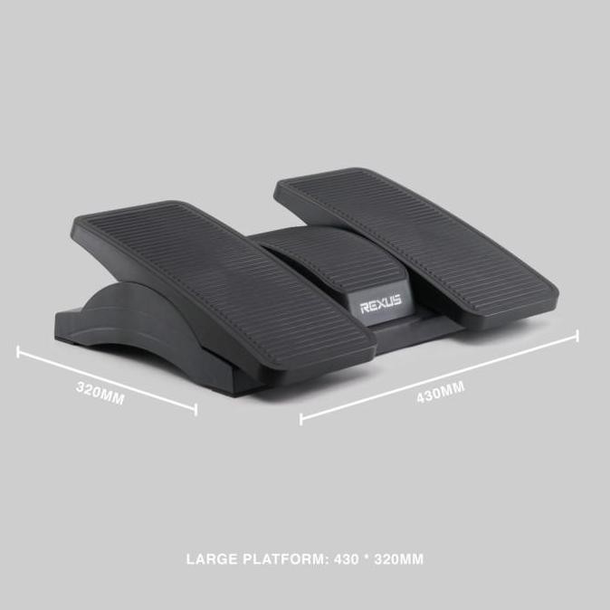 REXUS ANGLE PEDESTAL ERGONOMIC FOOTREST / FOOT REST / FOOTREST ERGO / REXUS PEDESTAL ORIGINAL DAN TE