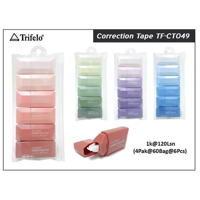 

] tipex roll trifello tf ct 049 square diamond model isi 6 gradasi warna muda ke tua panjang 6 meter x 5 mm