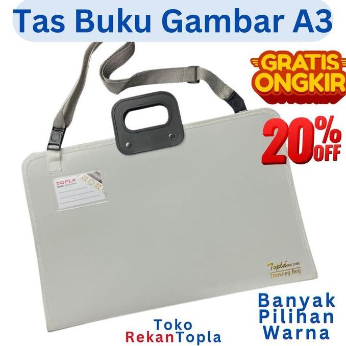 

Sale Tas Buku Gambar A3 / Drawing Bag A3 / Tas Tenteng A3 / Topla