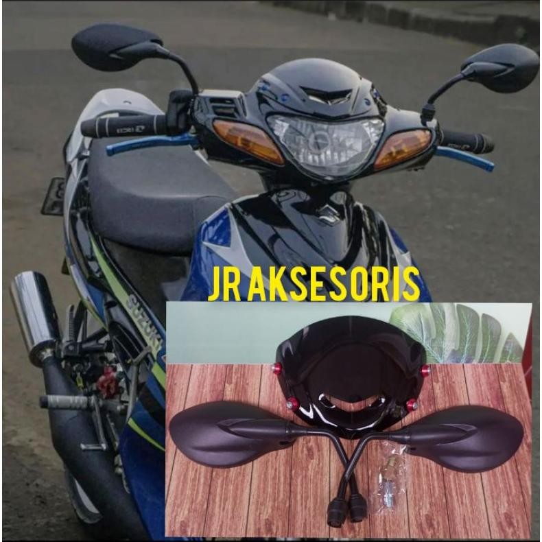 Paket Variasi Visor Akrilik Spion Satria Hiu