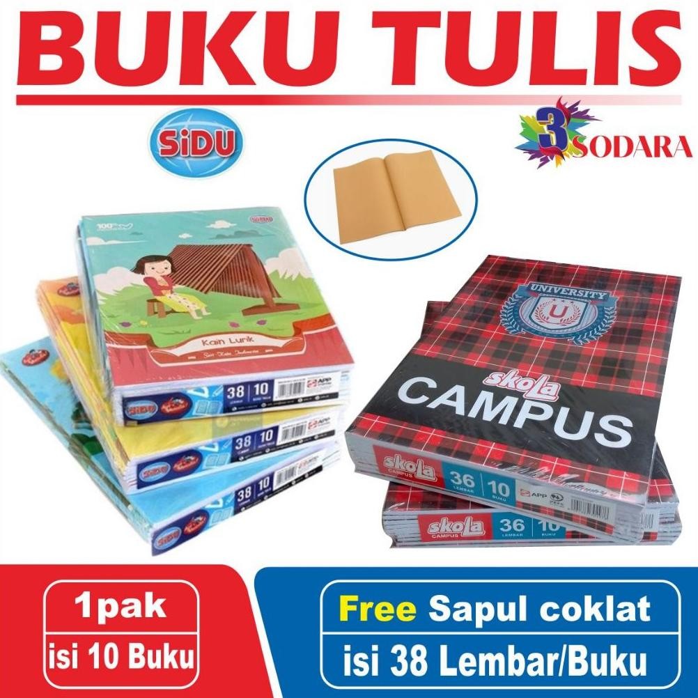 

BUKU TULIS PERLENGKAPAN SEKOLAH 1 PACK