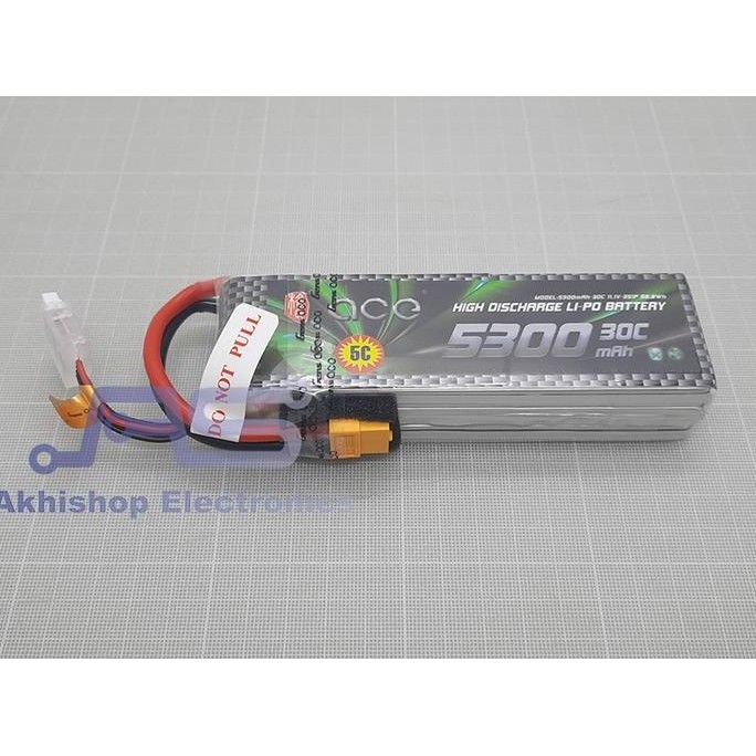 ACE HIGH DISCHARGE LIPO BATTREY 5300MAH 3S 30C XT60