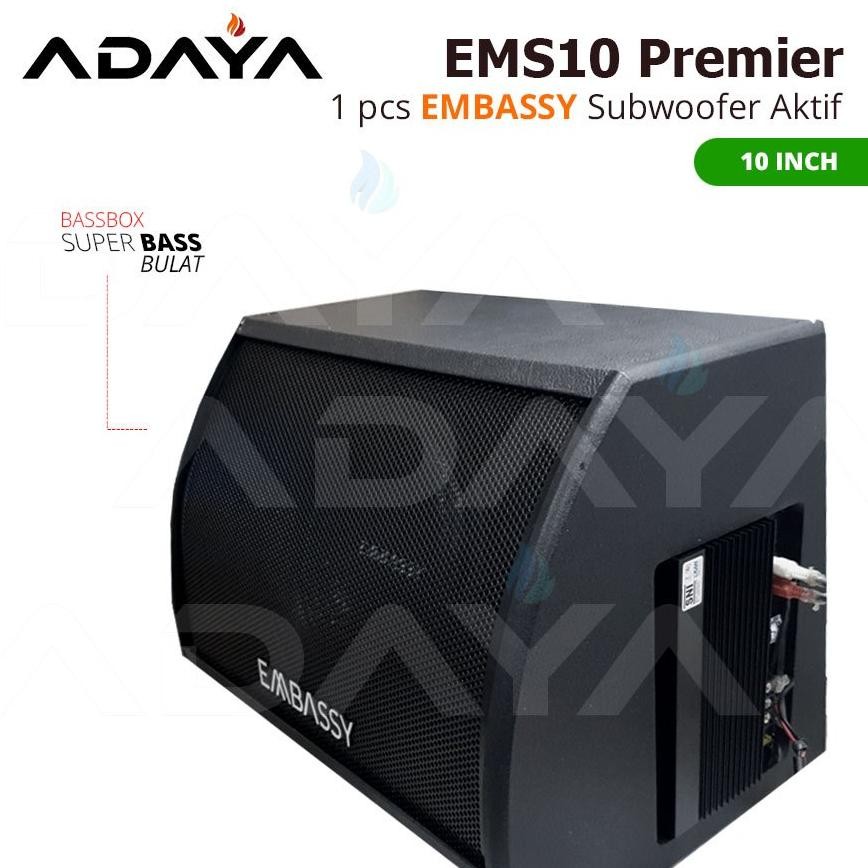Terlaris Speaker Aktif Subwoofer Bass Mobil Avanza - Xenia Daihatsu  Embassy Ems 10 Premier