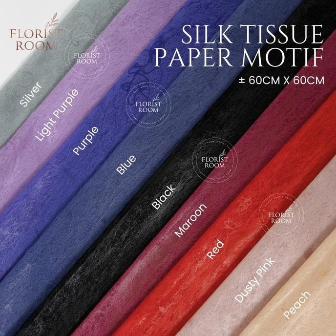 

Silk Tissue Paper Motif -Wrapping -Bungkus Bunga - Tissue Motif -Florist Kualitas Terbaik Harga Termurah