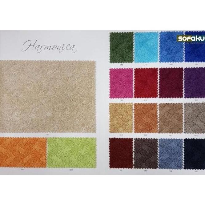 TERBARU ATEJA HARMONICA - KAIN HANDUK MOTIF BAHAN SOFA, KAIN TAS, BAHAN JOK