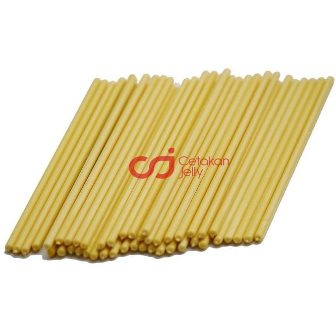 

monggo] CJ Stik Lolipop Coklat Cokelat Permen Candy Warna Kuning isi 100 pcs