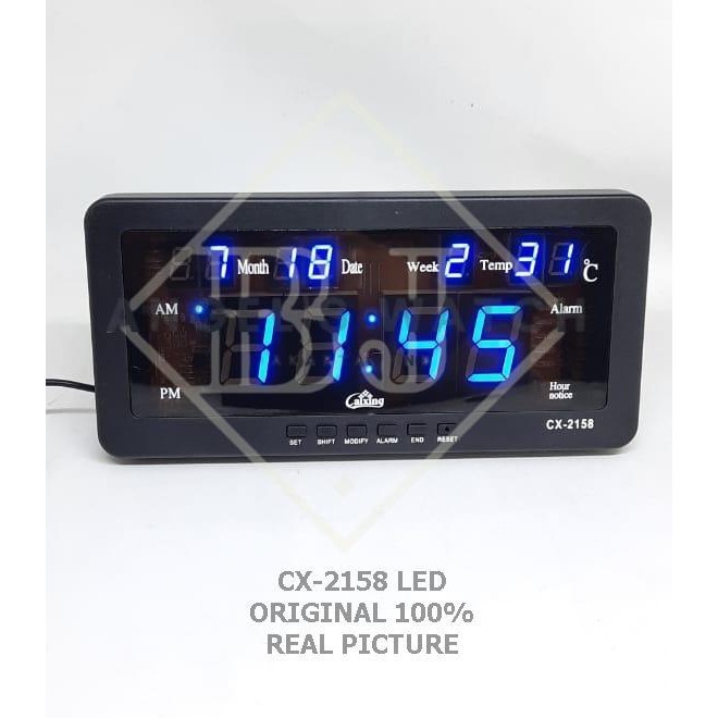 Jam Dinding Digital Led Display Lengkap
