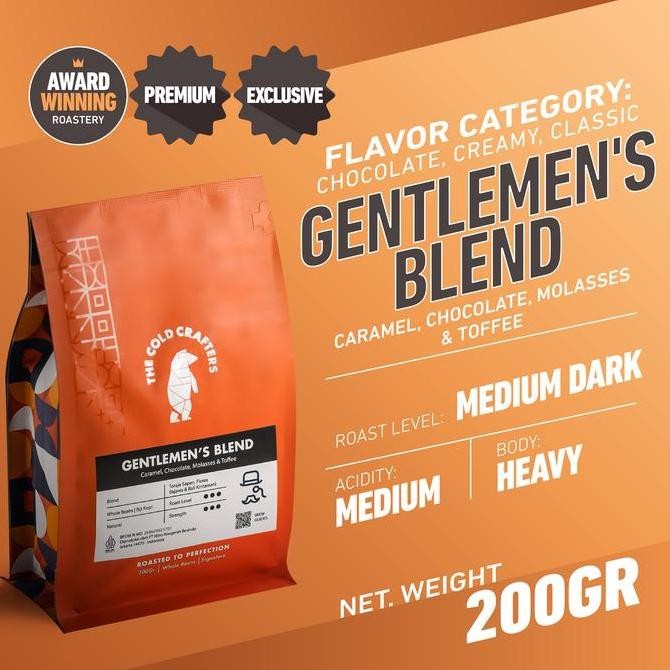 

original gentlemen's blend espresso - biji kopi arabika roasted premium
