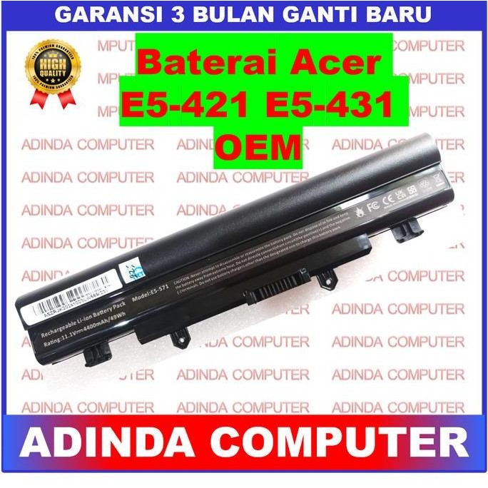 Baterai Acer Aspire E14 E5-421 E15 E5-411 E5-421G E5-471 E5-471G