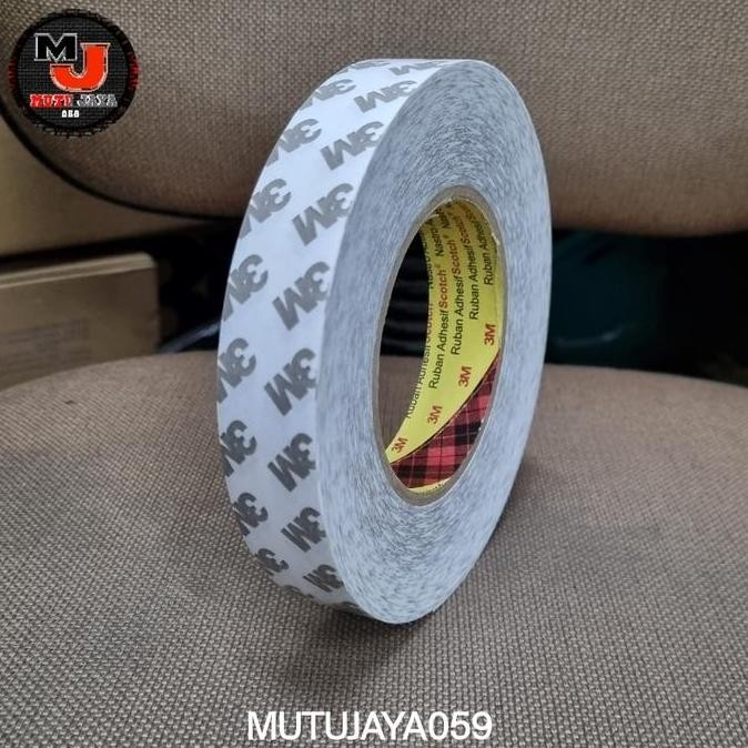 

promo double tape 3m tisu 9075i 24mm x 50m tipis kuat untuk kertas & mika