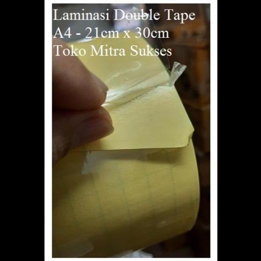 

promo double side laminating tape a4 perekat dua sisi transparan laminasi