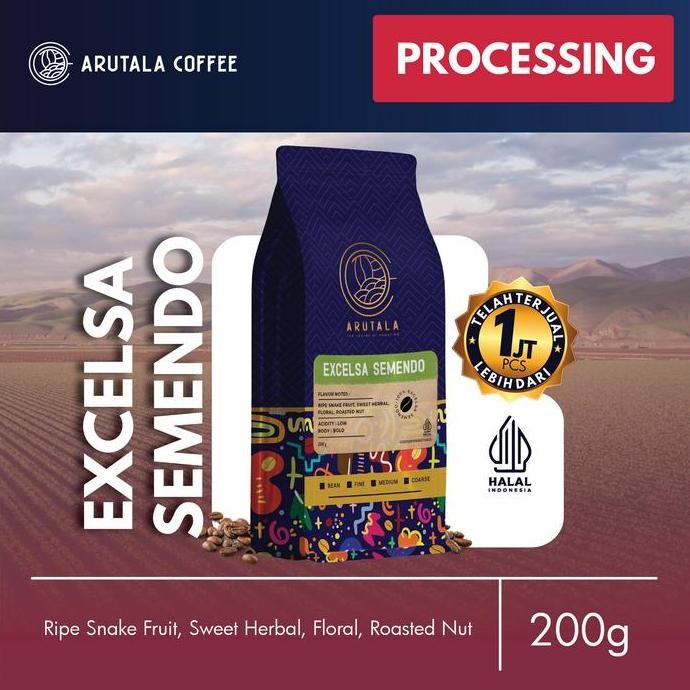 

READY ARUTALA KOPI EXCELSA SEMENDO 200GR | KOPI UNIK KHAS SUMATERA SELATAN