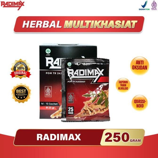

original kopi radimax 10 sachet - sudah bpom & halal mui | kopi herbal aman