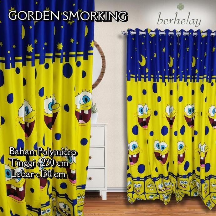 Gorden Smokring Karakter Spongebob Kuning Biru