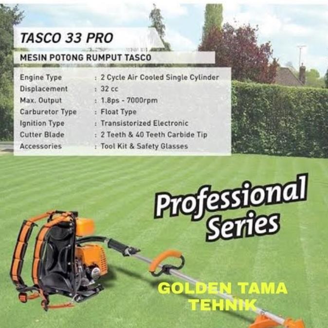 Mesin Potong Rumput Tasco 33 Pro / Brush Cutter Tasco 33 Pro