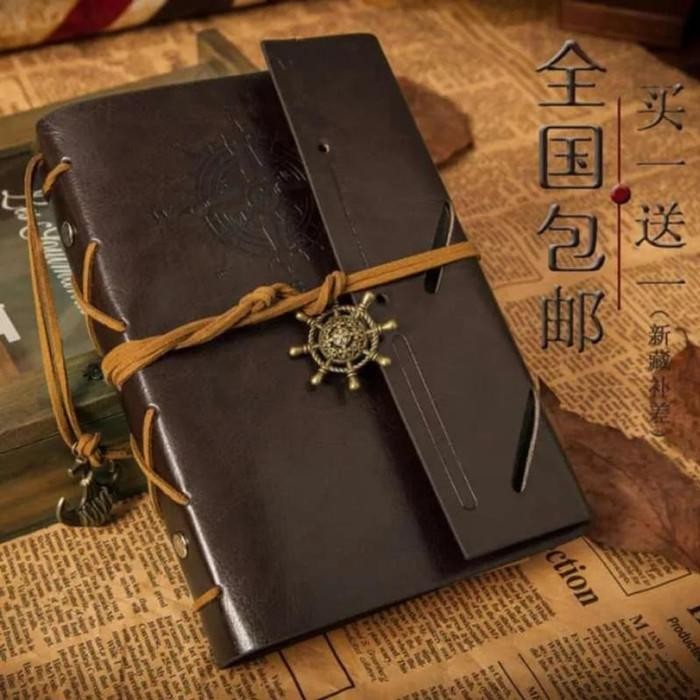 

Sp Buku Catatan Binder Note Classic Retro Pirate Ship Leather