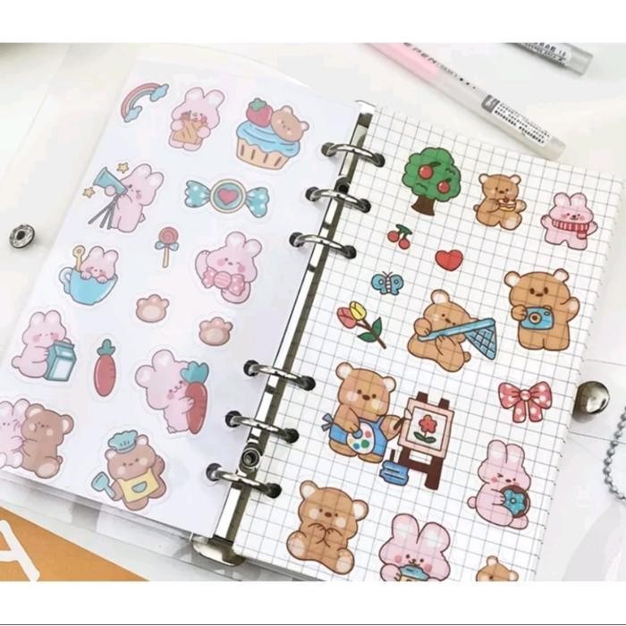 

Sp Buku Binder A6 Isi Kertas 100 Lembar Karakter Lucu Daily Planner Blue Stiker Untuk Pacar Book Note