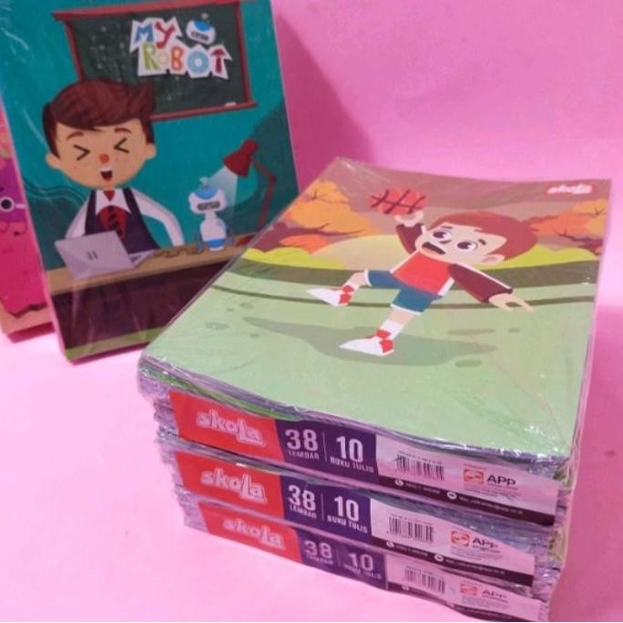 

Sinar Dunia Buku Tulis Sekolah Sidu 38 Lembar Isi 10 Kertas Putih 60 Gsm Untuk Pelajar Sd My Robot Design Stationery