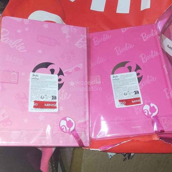 

Diary Book Noted Book Barbie Miniso X Barbie