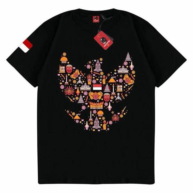 Kaos cowo cewe Kemerdekaan Indonesia/Kaos Merdeka/Kaos Peta Indonesia/Kaos 17 Agustus Garuda Jakarta