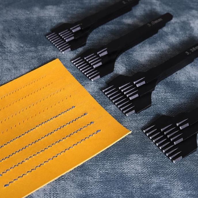 

^^^^^] French Style Hole Punch Stitching Leather Tool Set European Flat