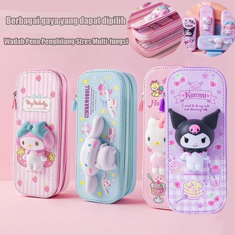 

Tersedia dalam 8 warna Casing Pena Dekompresi Multi-fungsi Kantong Pensil Lucu Berkapasitas Besar Tempat Pensil Squishy Dua Susun Pen Holder Squishy Double Decker