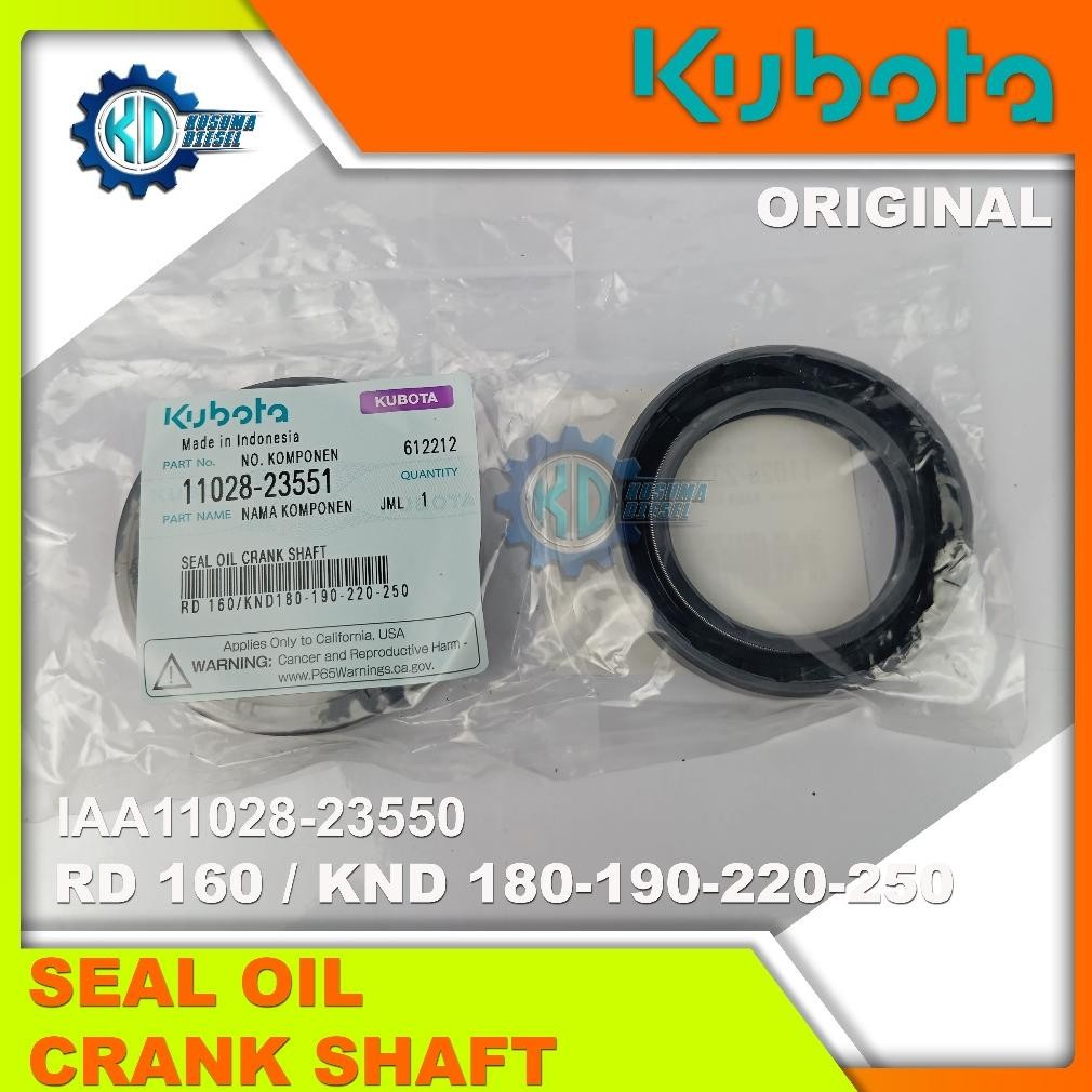 SEAL OIL CRANK SHAFT RD 160 / KND 180-190-220-250 - SIL ASKRUK - SEAL - SEL - SPAREPART KUBOTA - ORI