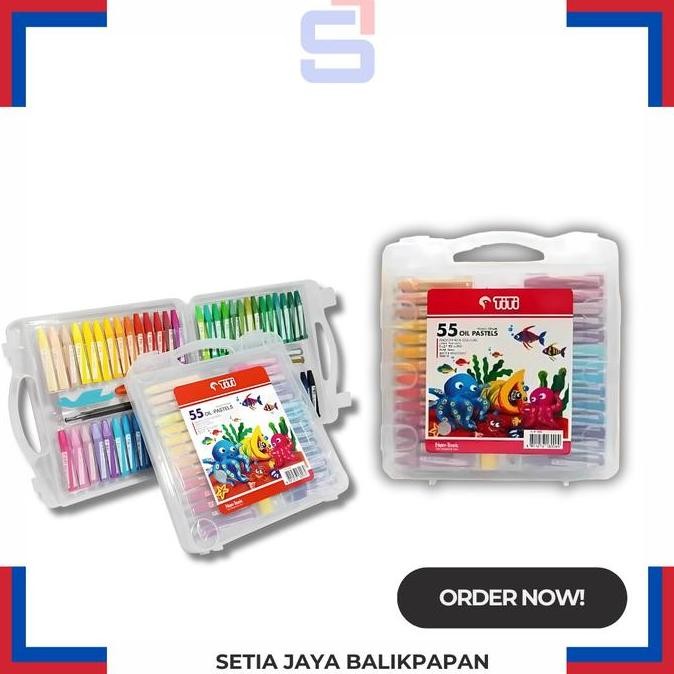 

siap kirim] oil pastels/krayon Titi 55 warna